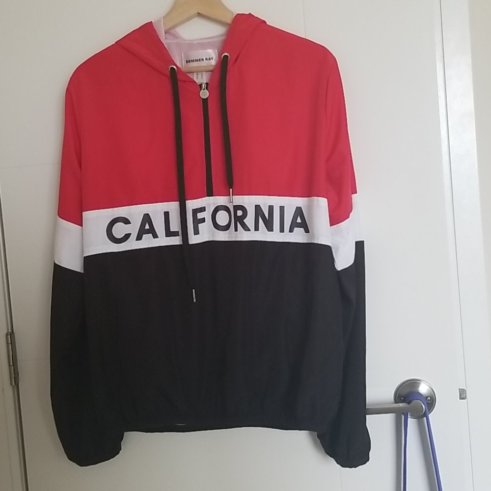 Half-zip windbreaker hoodie